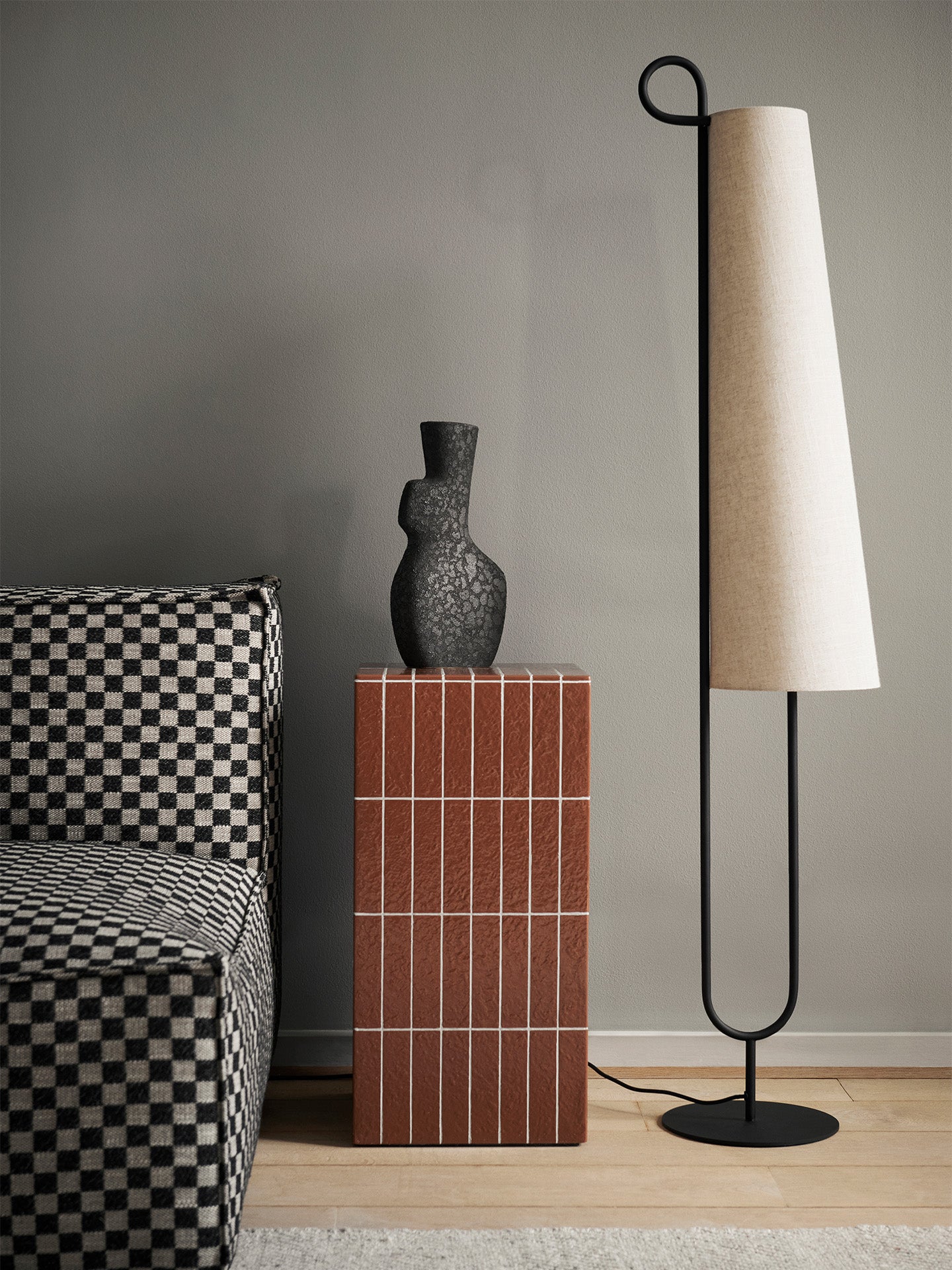 Ancora gulvlampe - sort/naturlig - Image 2