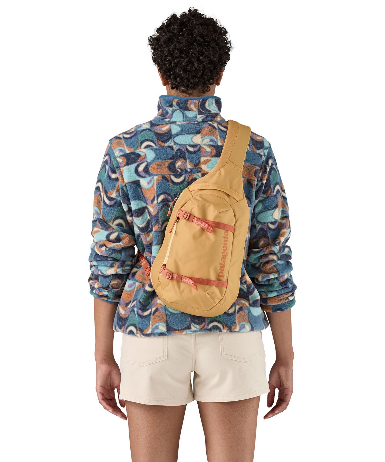 Patagonia Atom Sling Bag 8L - Mountain Breeze / Buttercup Yellow - Image 2