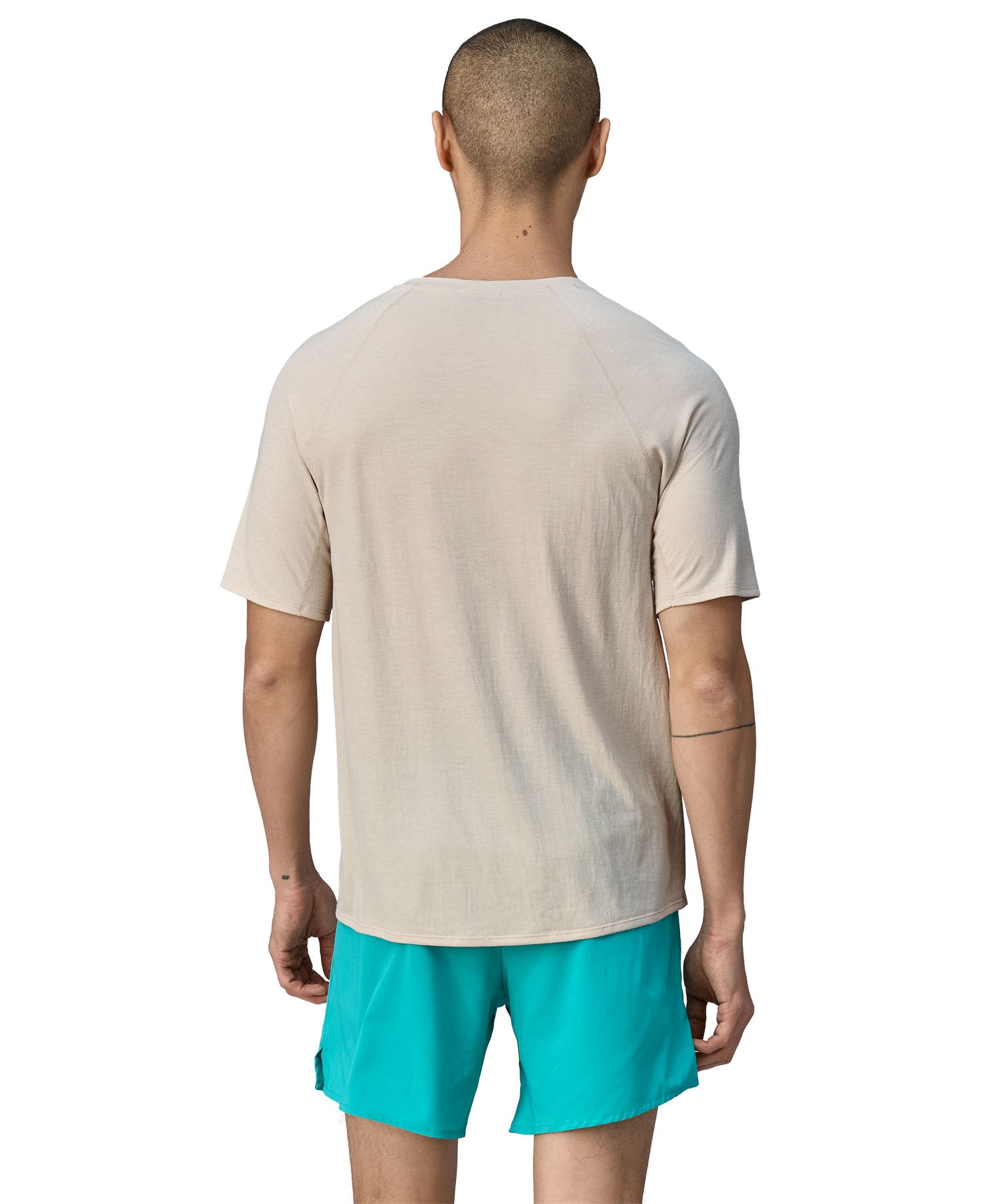 Patagonia herre cap cool trail grafisk t -shirt - sort - Image 3