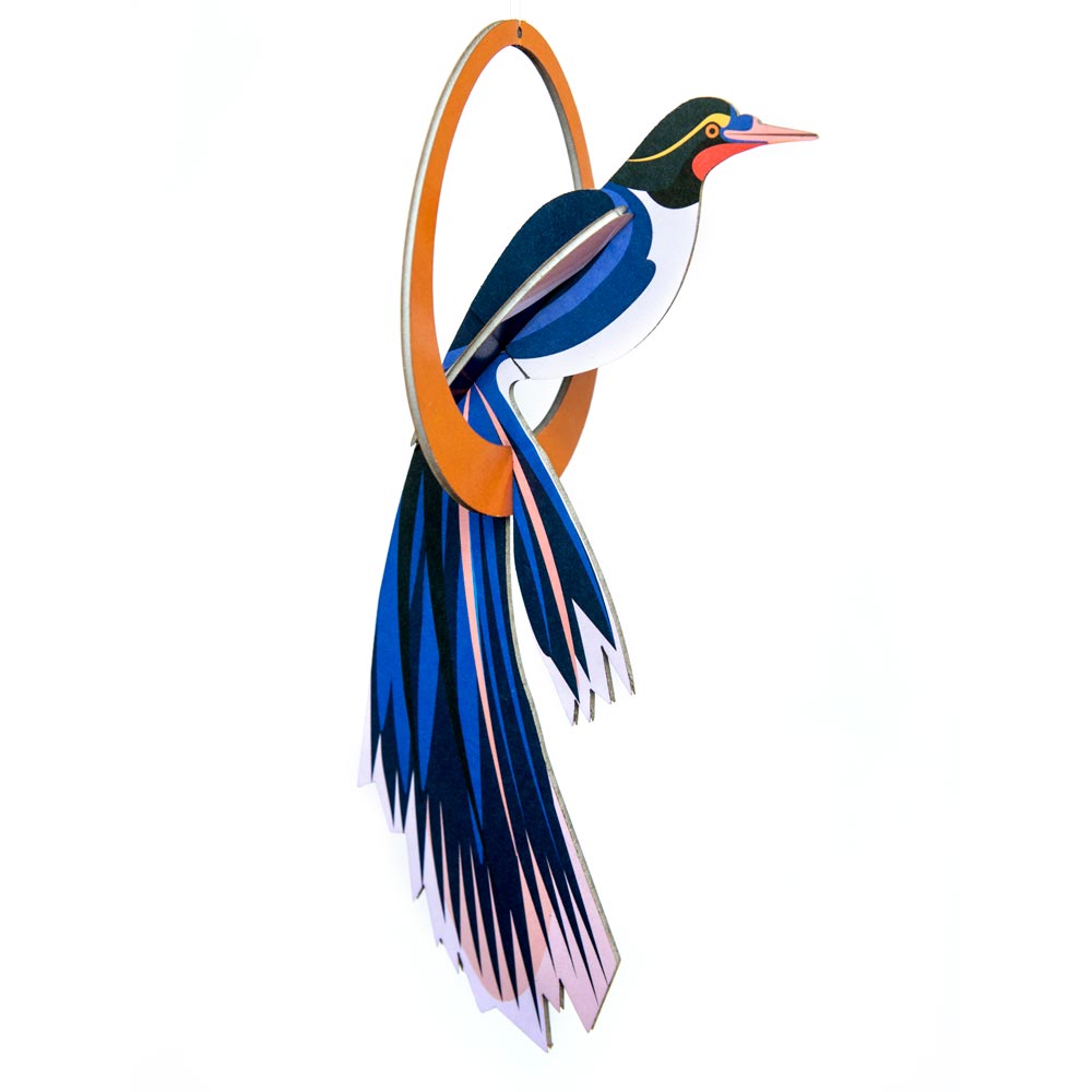Studio tag, pop out -kort, paradisfugle svingende flores - Image 2