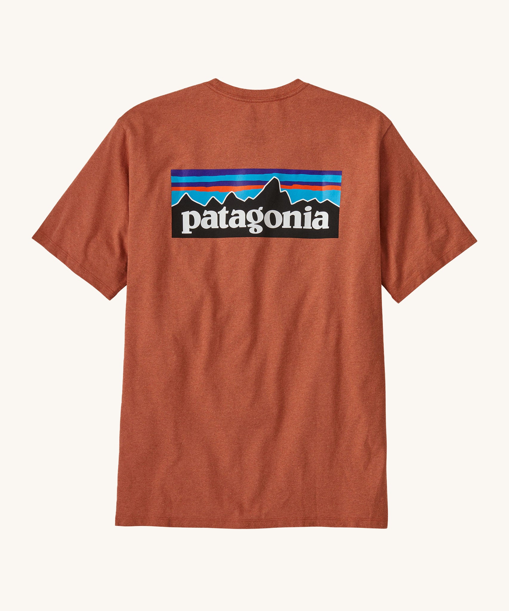Patagonia mænds P-6-logo-ansvar-Tee-Redtail Rust
